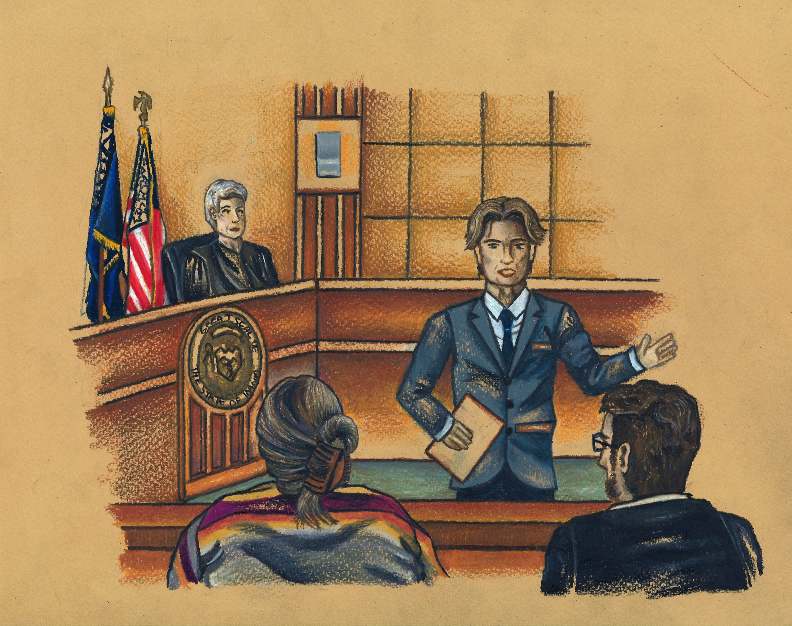 2023 First Place Courtroom Artist