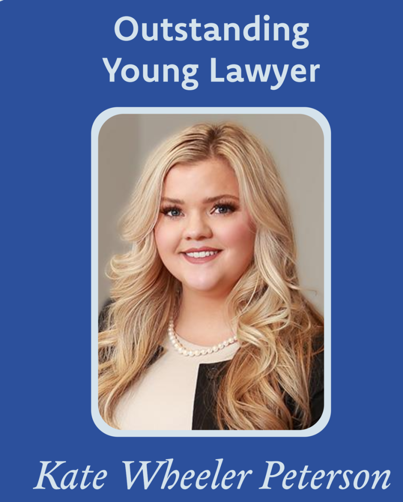 outstanding young lawyer kate wheeler petersen