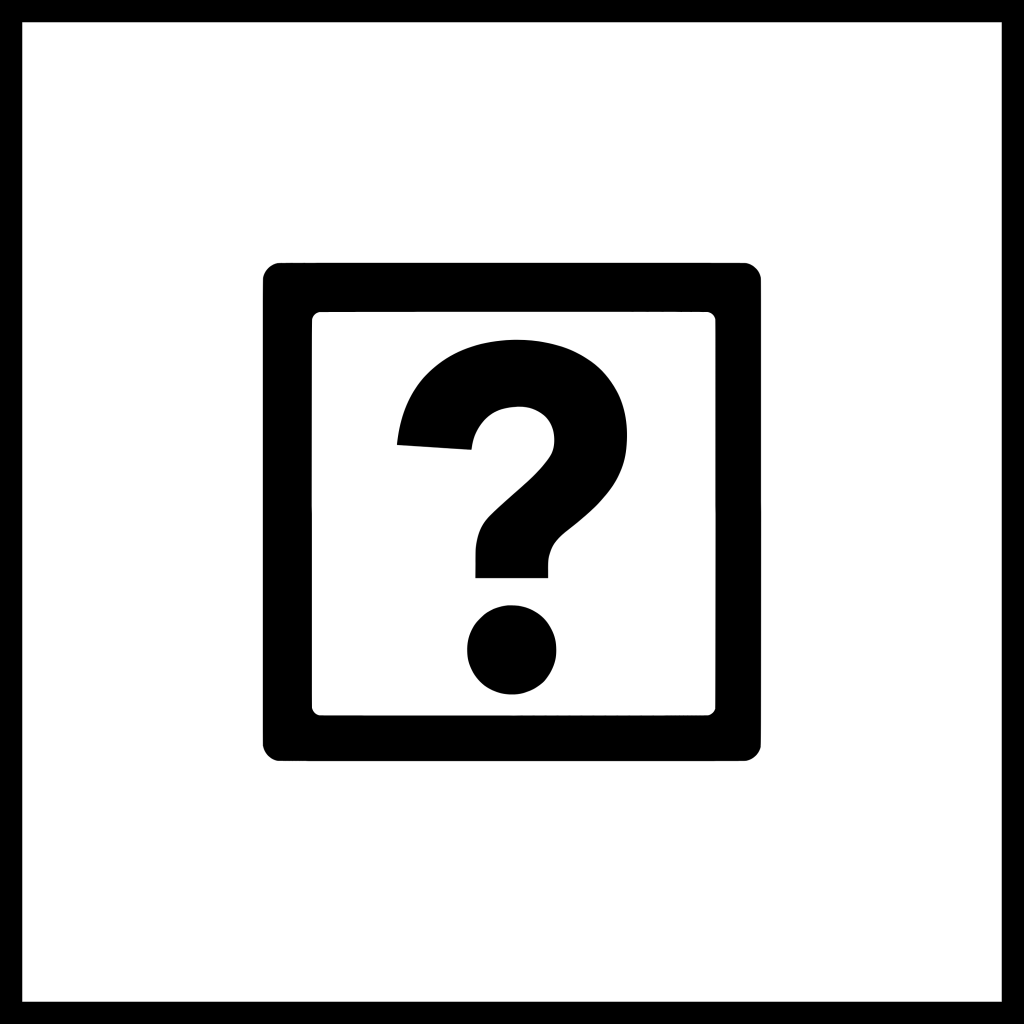 icon of a question mark