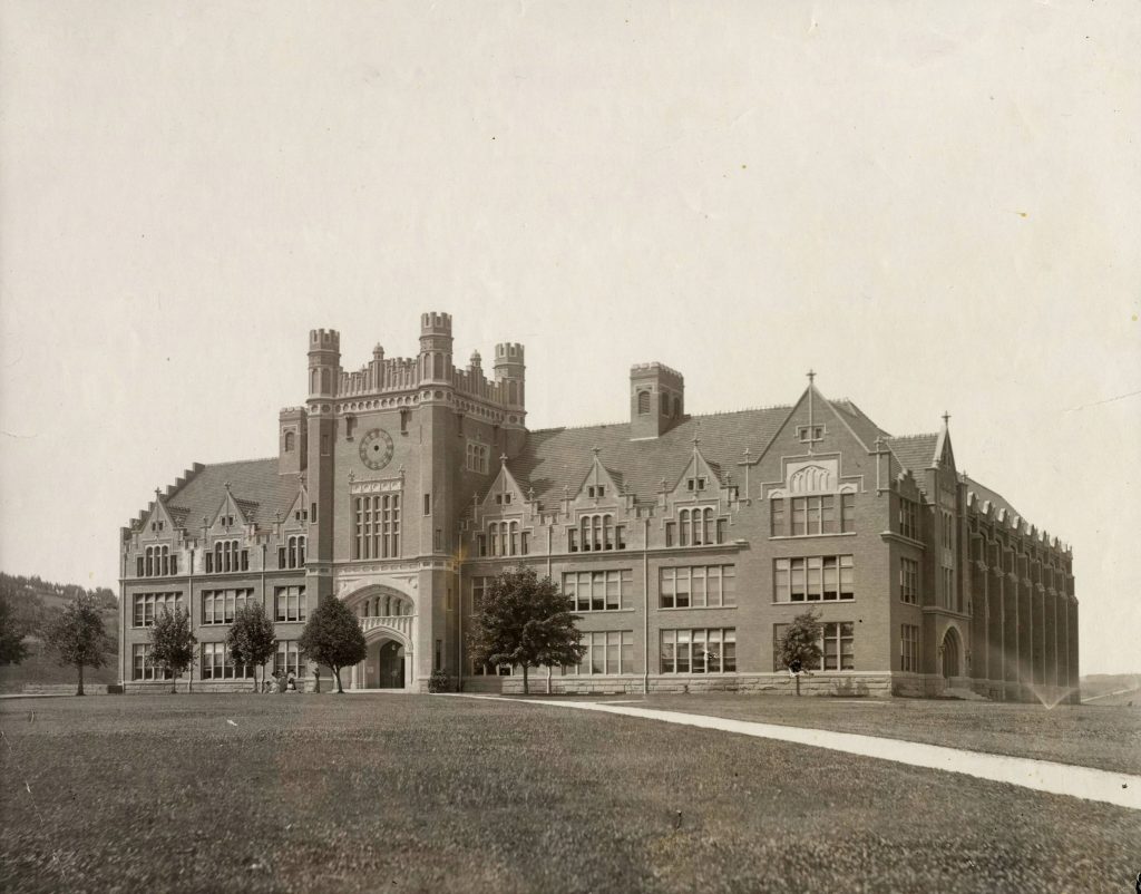 large building in field. u of i