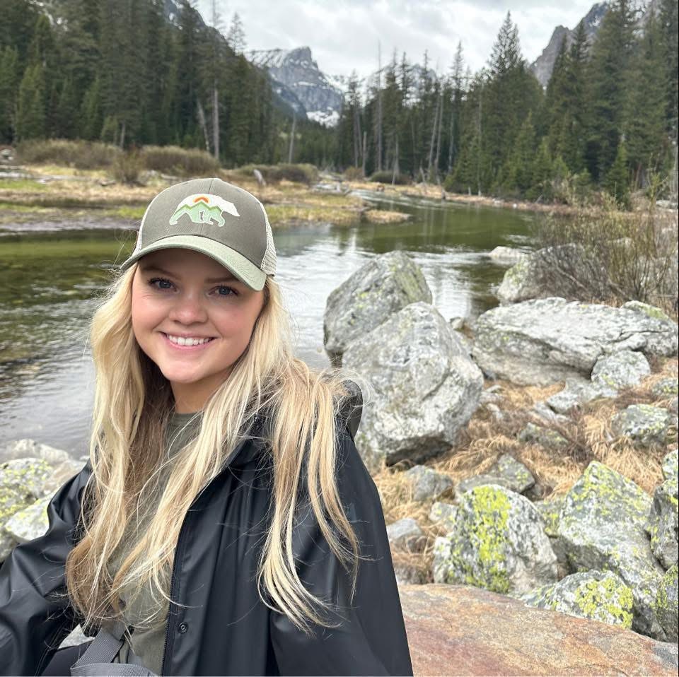 Kate hiking in the Tetons.