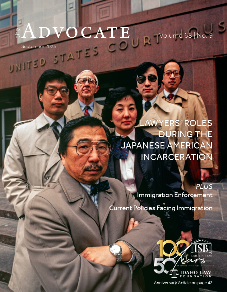 LAWYERS’ ROLES DURING THE JAPANESE AMERICAN INCARCERATION the advocate, september 2025