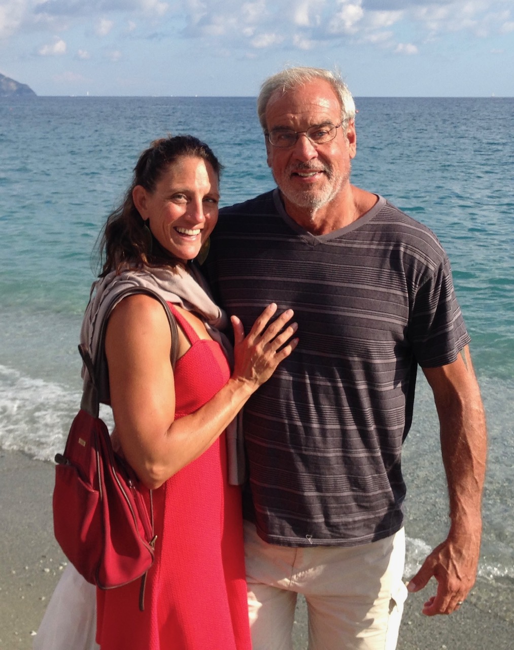 Mark and his wife, Laura, in Cinque, Italy.]