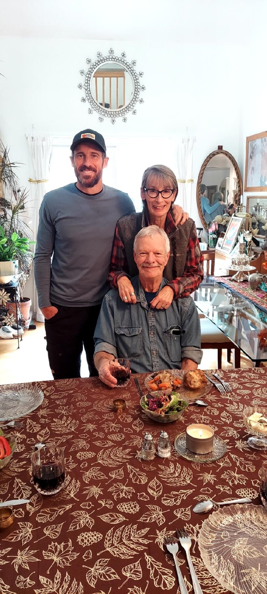 Alan Trimming with his wife, Karen, and his son, Michael.