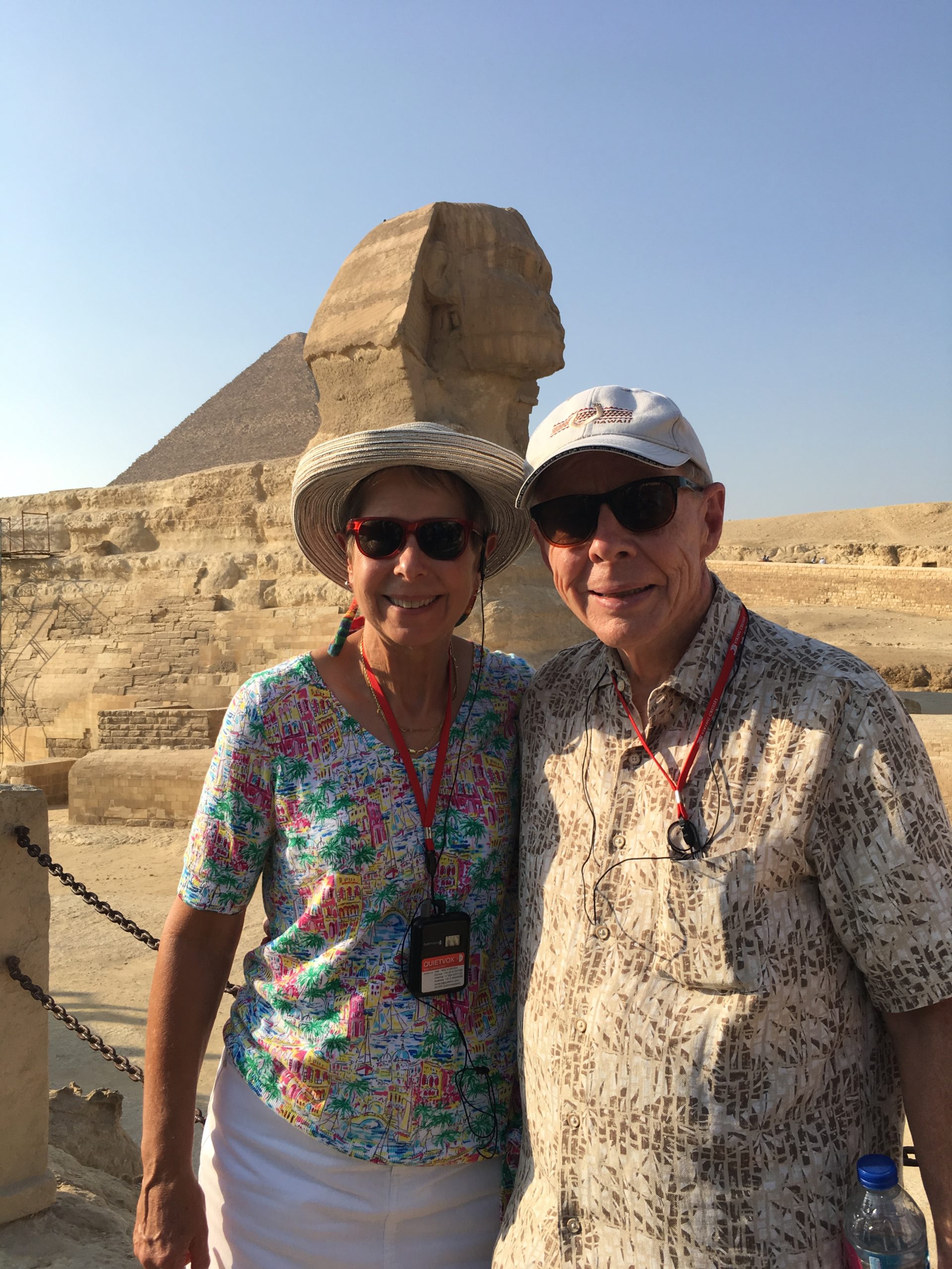 Everett, Bev and the Sphynx.