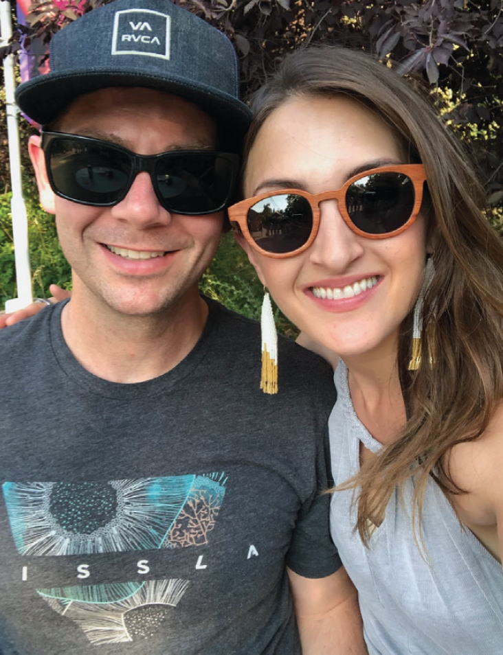 Jared and his partner, Aundria, at the Idaho Shakespeare Festival.